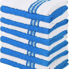 Utopia Towels 12 Kitchen Hand Towels 15x25 " 100% Cotton Super Soft Dish Towels / Color Blue / Package Quantity Pack of 12