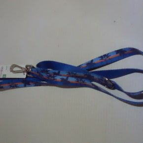 Good2Go Pacific Print Dog Leash, 6' Aqua And Navy Blue , 6' / 1 Size Fit All