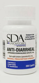 Anti-Diarrheal 2MG 200 Caplets by SDA LABS