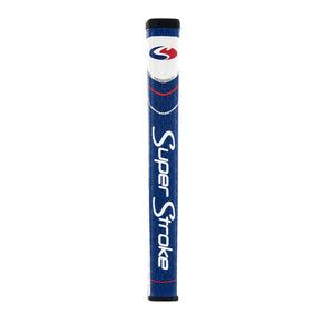 SuperStroke Putter Grips - Legacy Pistol GTR - 3 Sizes - International Colors / Color 2.0 -Navy/White/Dark Red (#P041336)