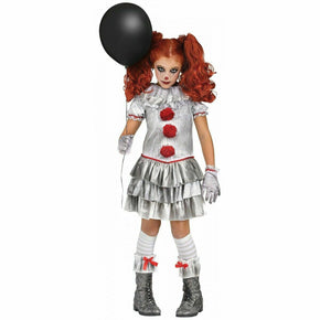 Pennywise It Carnival Clown Halloween Costume Girls Small 4 5 6 S Child