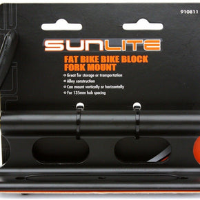 Sunlite Fat Bike Block 135mm Heavy-Duty QR Alloy Fork Mount fit Truck Bed Rack