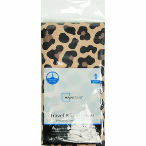 Mainstays Travel Pillow Cover Cheetah Print