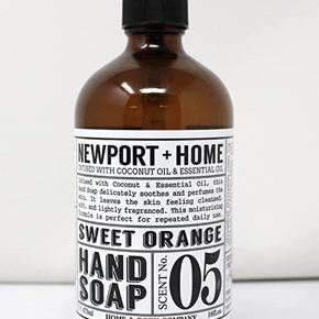 Newport and Home Sweet Orange Hand Soap 16oz / Choose Pack 1-Pack (Single Bottle)