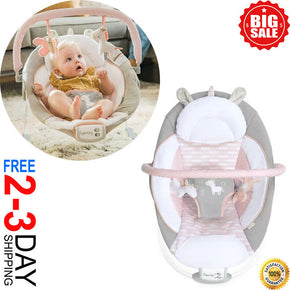 Baby Cradling Bouncer Musical Vibration Rocker Seat Infant Toddler Chair Swing