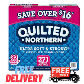 Quilted Northern Ultra Soft and Strong Toilet Paper 271 sheets/roll, 32 ct.