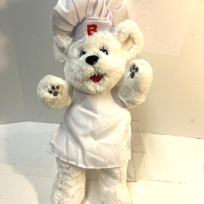 Bimbo Bread Chef Polar Bear Hand Puppet Plush 16" Advertising Stuffed Animal Toy