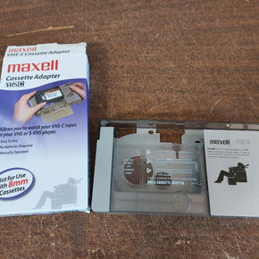 Maxell VHS-C Cassette Adapter VP-CA Mechanical No Batteries