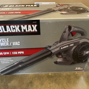 BLACK MAX 26cc Powerful 2-Cycle Engine 400 CFM & 150 MPH Gas Blower / Vacuum NEW