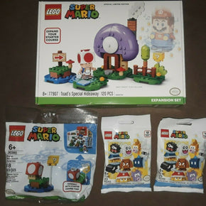 Lego Super Mario 77907 Toad's Special Hideaway Expansion Set ,30385 SM, 71361 CP