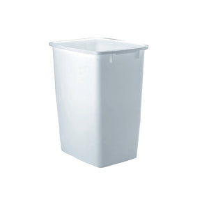 Rubbermaid 9 gal Plastic Kitchen Trash Can, White