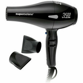 Solano 3500 Lite Professional Salon Hair Blow Dryer Italy Black Super Italian