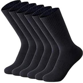 6Pcs Areke Performance Cotton Cushioned Athletic Ankle Low Cut Socks for Sport