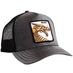 Goorin Animal Farm Trucker Baseball Snapback Hat Cap Fire Breather Beast Dragon