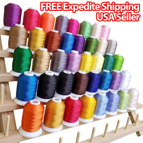 NEW 40 Spools Embroidery Thread Match SE400 Brother / Singer Machine Beautiful