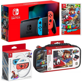 Nintendo Switch Bundle With Mario Party & Case