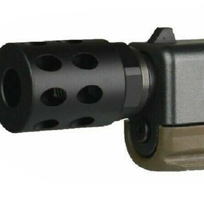 360 Ported 1/2x28 TPI Muzzle Brake Compensator Threaded Aluminum For 9mm Glock
