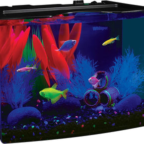 Aquarium Kit Fish Tank with LED Lighting and Filtration Included 10 Gallon