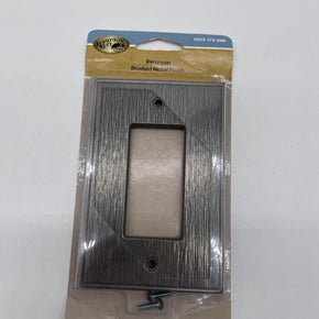 Hampton Bay Toggle Switch Cover, Pearson, Brushed Nickel Finish - CHOOSE TYPE / Switch Style Decorator/Rocker