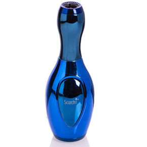 Scorch Torch 61523 4.3" BOWLING PIN Metal Lighter Refillable Torch Lighter / Color Icy Metallic Blue