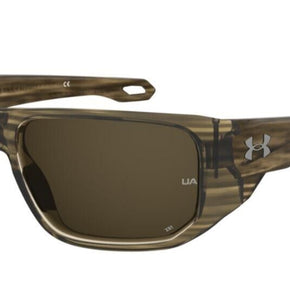 Under Armour UA Attack 2 0W18/H5 Wood Brown/Brown Rectangle Men's Sunglasses