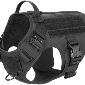 NEW Tactical Dog Vest Harness – Military K9 Dog Training Vest – Working Dog USA / Color Black / Size S