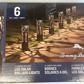 Tommy Bahama LED Solar Bollard Pathway Lights - 6 Pack