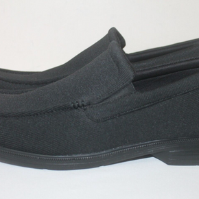 Skechers Men's Black Dress Knit Slip On Comfort Loafers Shoes Size 10.5 / 44