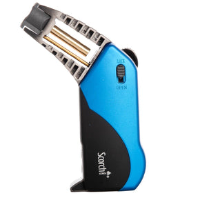 Scorch Torch Powerful 45º Degree Butane Refillable Torch Lighter / Color Blue