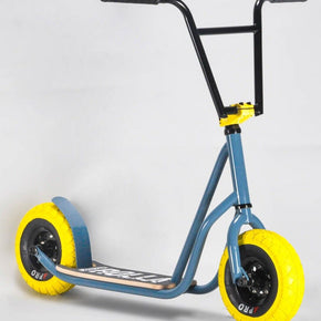 Rocker Rolla Pro BMX Kick Scooter Fat Tyre Grey/Yellow NEW