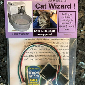 Cat Genie 120 sanisolution cartridge refill kit Cat Wizard -Save Money  So Easy