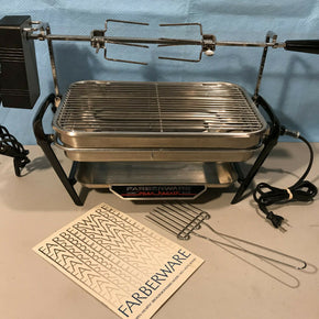 FARBERWARE Open Hearth Broiler Rotisserie Grill—450A—WOW!