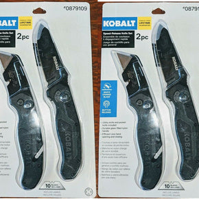 Two (2) sets of Kobalt 5-in 11-Blade Utility Knife Pocket Knife Set New