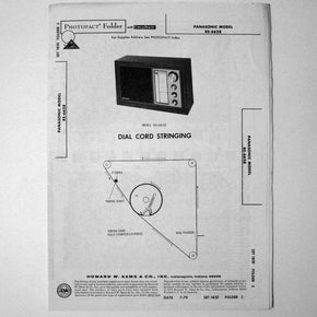 Panasonic Model RE-6628 Radio - SAMS Photofact ™ 1979 - New NOS