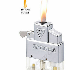 Thunderbird Butane Insert Piezo Vector Soft Flame KGM works w/ zippo clear