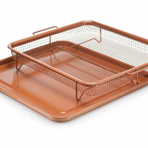 Gotham Steel Nonstick Copper Crisper Tray - Air Fry In Your Oven - Size X Large