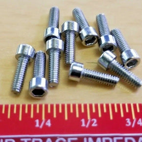#1-72 x 1/8, 3/16, 1/4, 3/8, 5/8, 3/4 Socket Head Cap Screws Stainless Steel / Length (in.) #1-72 x 1/4" / QTY 10