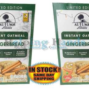 2 Box Limited Edition Autumn Mills GINGERBREAD Instant Oatmeal Healthy Breakfast