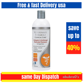 Veterinary Formula Clinical Care Antiseptic and Antifungal Shampoo for Dogs.
