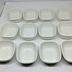 Lot of 12 Alessi for Delta White Large Ramekin Bowls Sauce Jelly Butter Nut