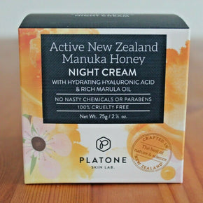 Platone Skin Lab Active Manuka Honey Night Cream + Marula Oil Enriched