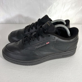 Reebok Classic Leather Shoes Mens Size 9 Black Casual Walking Tennis Sneaker