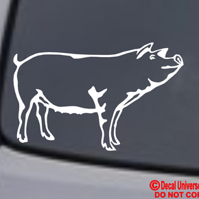 PIG Vinyl Decal Sticker Car Window Wall Bumper Sow Swine Farm Animal Funny Pet