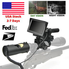 DIY Infrared IR night vision rifle scope 850nm with 5" large display screen