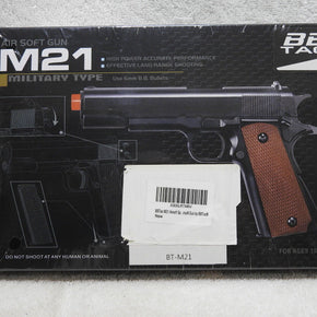 BBTAC m21 Airsoft 1911 Style Metal Spring Powered Pistol & Working Hammer no CO2