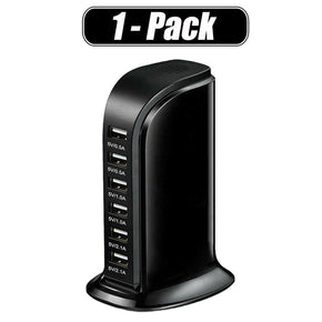 Multi Port USB Charger 6A Quick Charging Station For Apple iPhone X/XS/XR/XS Max / Items Included 1-Pack Port Charger