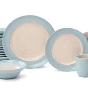 Cuisinart TWO-TONED 16-PIECE STONEWARE DINNERWARE SET BRAND NEW SHIPS FREE