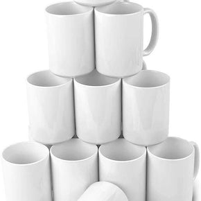 24 Sublimation White Mug,15oz, Blank Coffee Mug Ceramic blank cup Comes with box