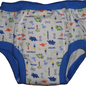 Adult Incontinent, Autistic Training Pants , DINOSAURS / Padding Almost a Big Kid / Size LG - Waist 36 - 38 inch