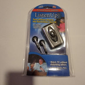 New Listen Up Personal Sound Amplifier Ear Buds As Seen On Tv Stocking Stuffer